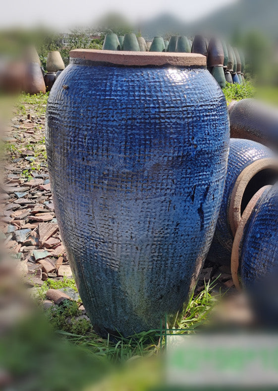 9#Grid/garden landscape/courtyard/scenery decorative pottery vase