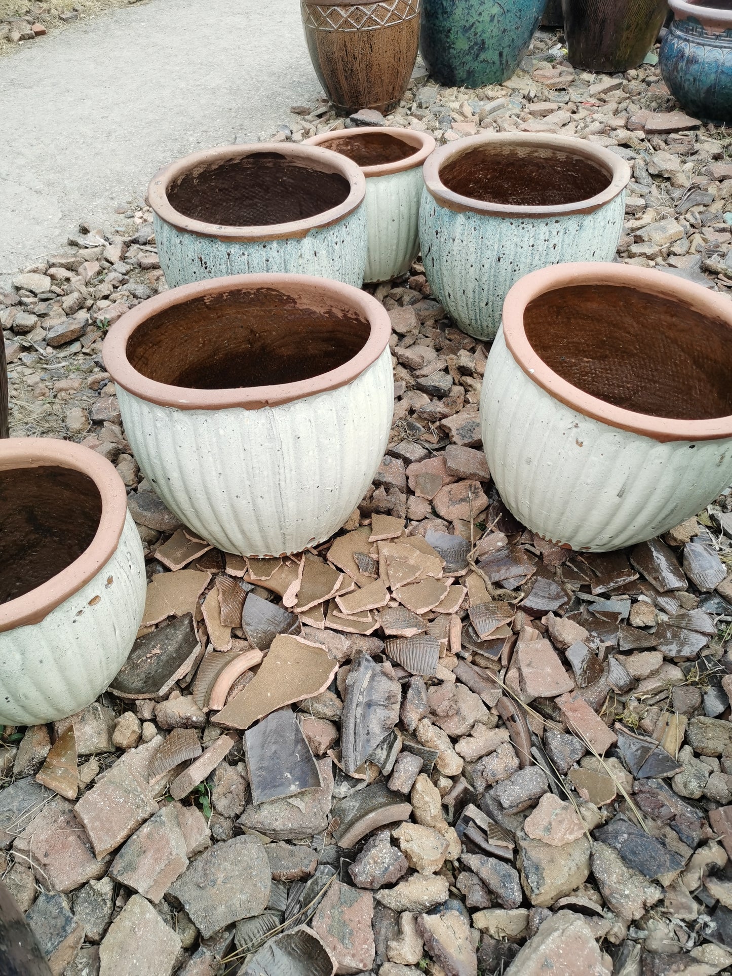 3#Ceramic flower pots for outdoor planting in the courtyard of the garden community
