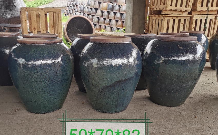11#Smooth pottery pot/patterned pot belly altar/lattice decorative altar/hotel waterscape altar