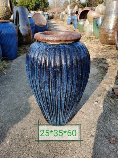 20#Vertical pattern small and medium-sized vases/flower vases/hotel soft decoration vases