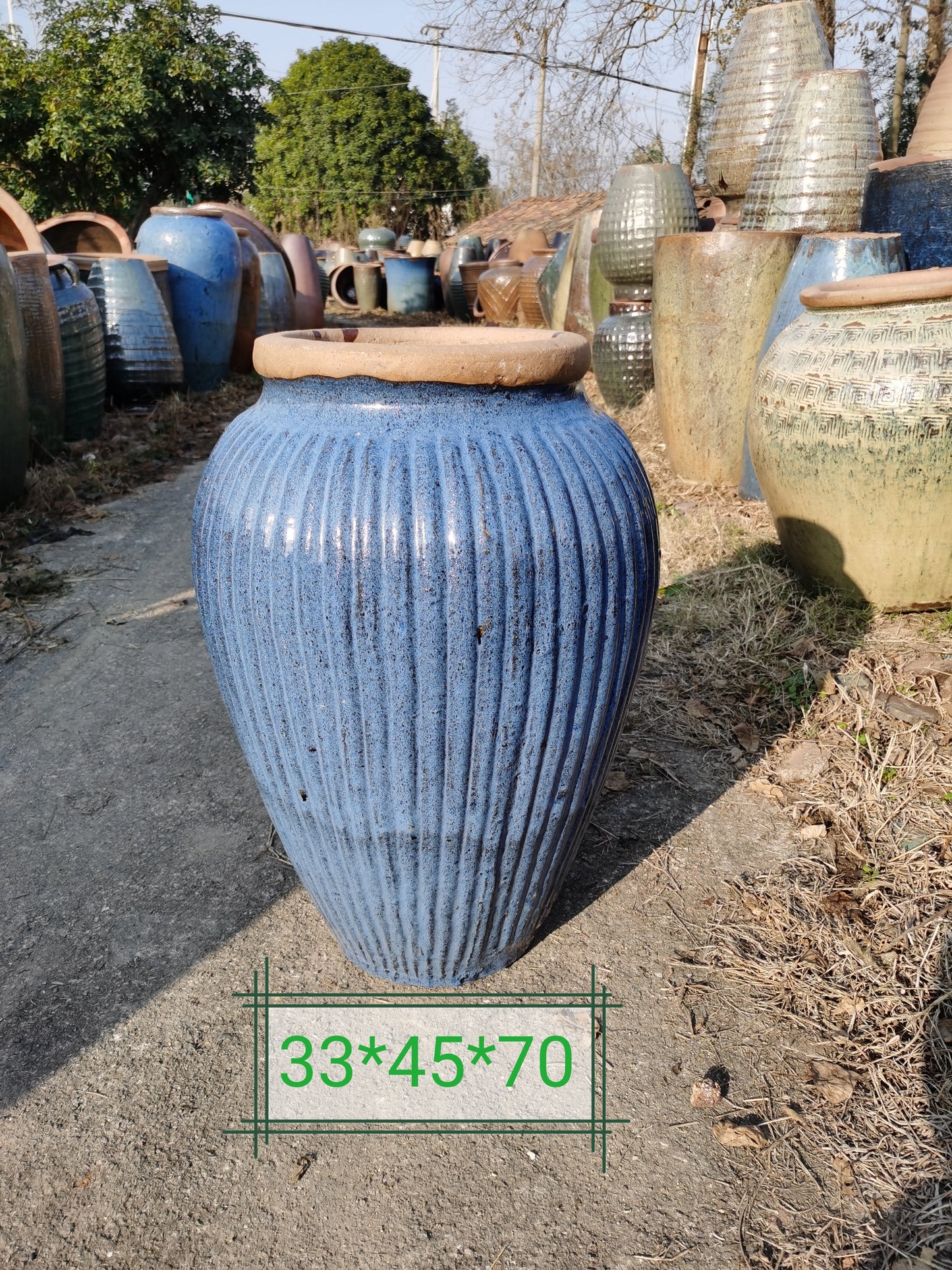 20#Vertical pattern small and medium-sized vases/flower vases/hotel soft decoration vases