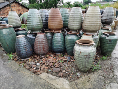 22#Medium-sized double-eared vase/vase flower arrangement/vase ornaments/green plant landscaping flower pot