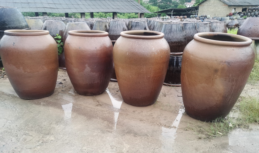 49#Large pottery altar/terracotta natural color pottery jar/hotel club decoration