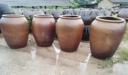 49#Large pottery altar/terracotta natural color pottery jar/hotel club decoration