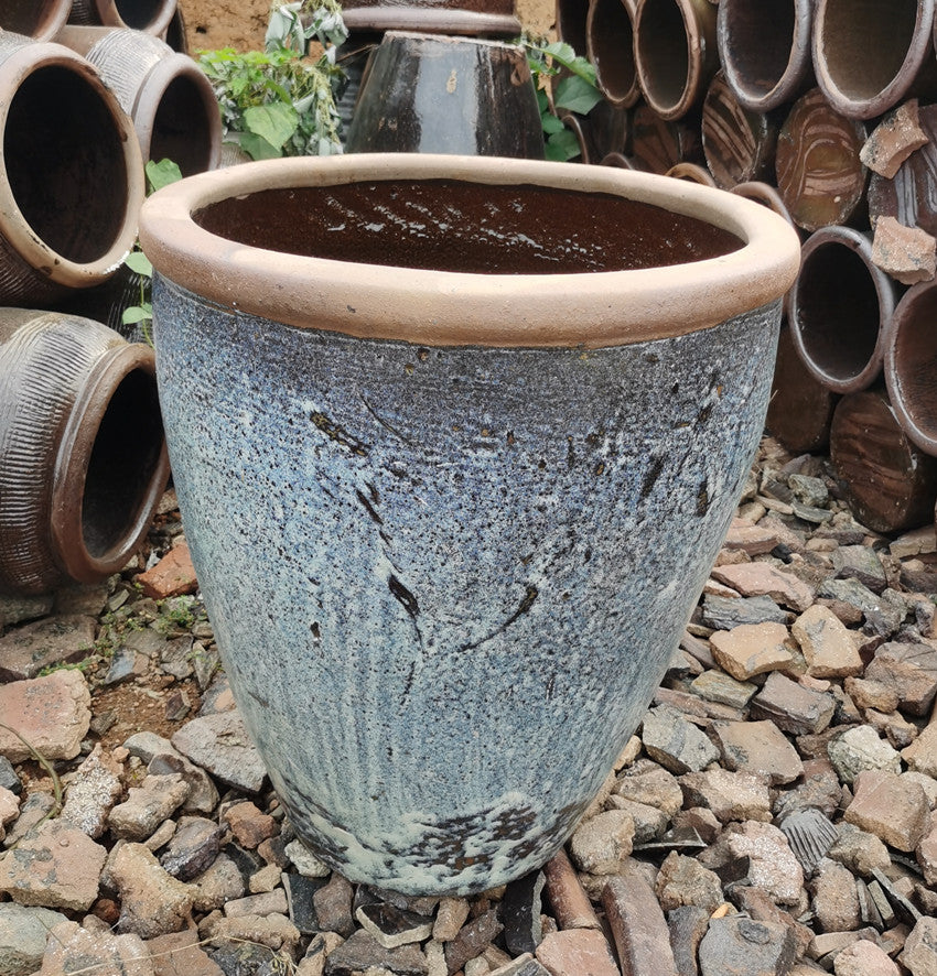 41#Large glossy tank/old-fashioned water tank/courtyard fish tank/garden flower pot