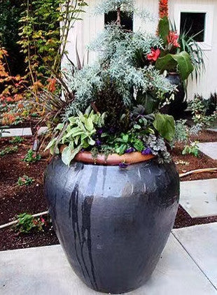 11#Smooth pottery pot/patterned pot belly altar/lattice decorative altar/hotel waterscape altar