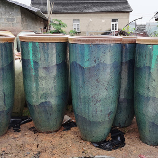 29#Large tall flowerpot/courtyard pottery vase/horticulture vase