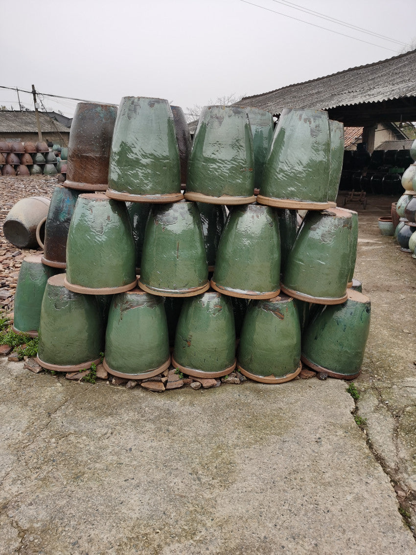 41#Large glossy tank/old-fashioned water tank/courtyard fish tank/garden flower pot