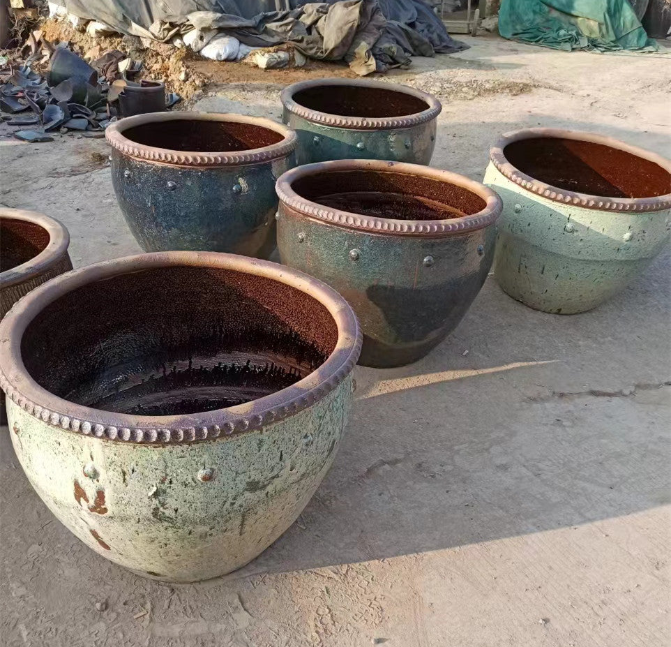 40#Guding lace tank/retro flower pot/garden flower pot/outdoor fish tank