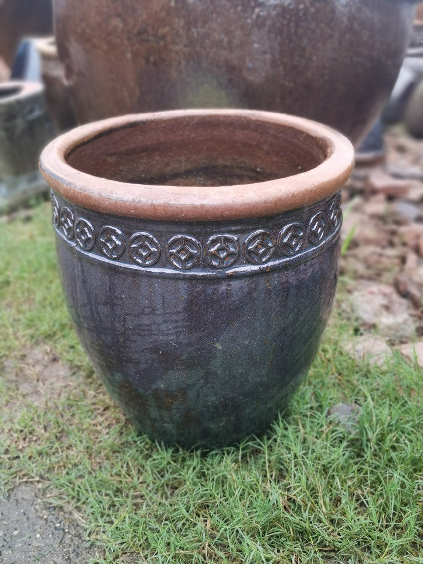 42#Copper coin flower pot/horticulture flower pot/Chinese copper coin flower pot