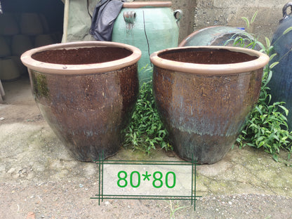 41#Large glossy tank/old-fashioned water tank/courtyard fish tank/garden flower pot