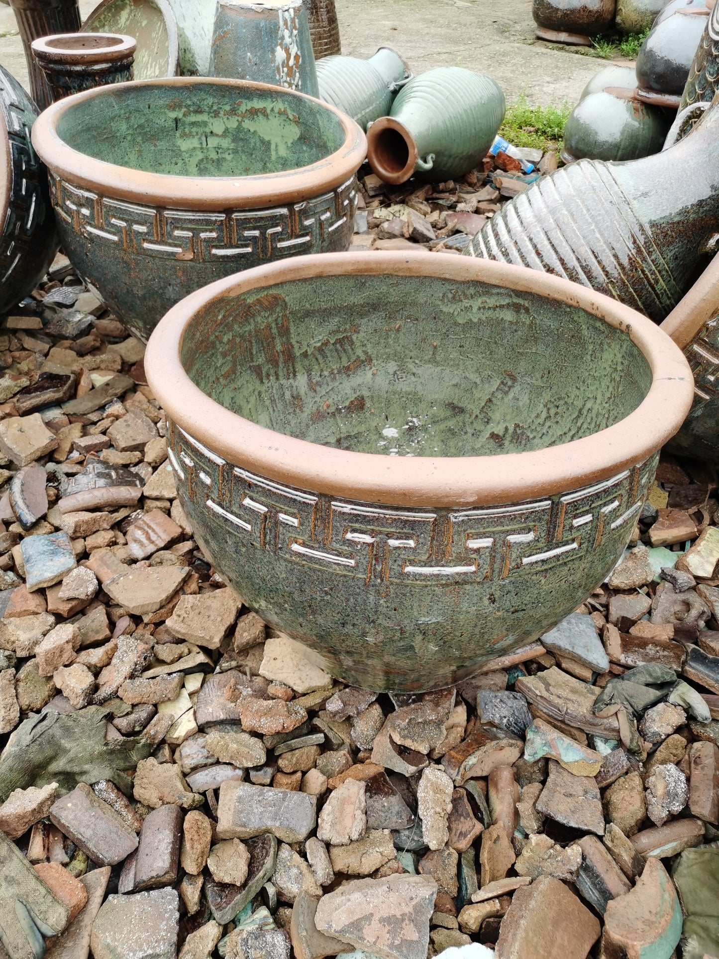 2#Garden courtyard landscaping decoration water tank planting flower pot fish tank