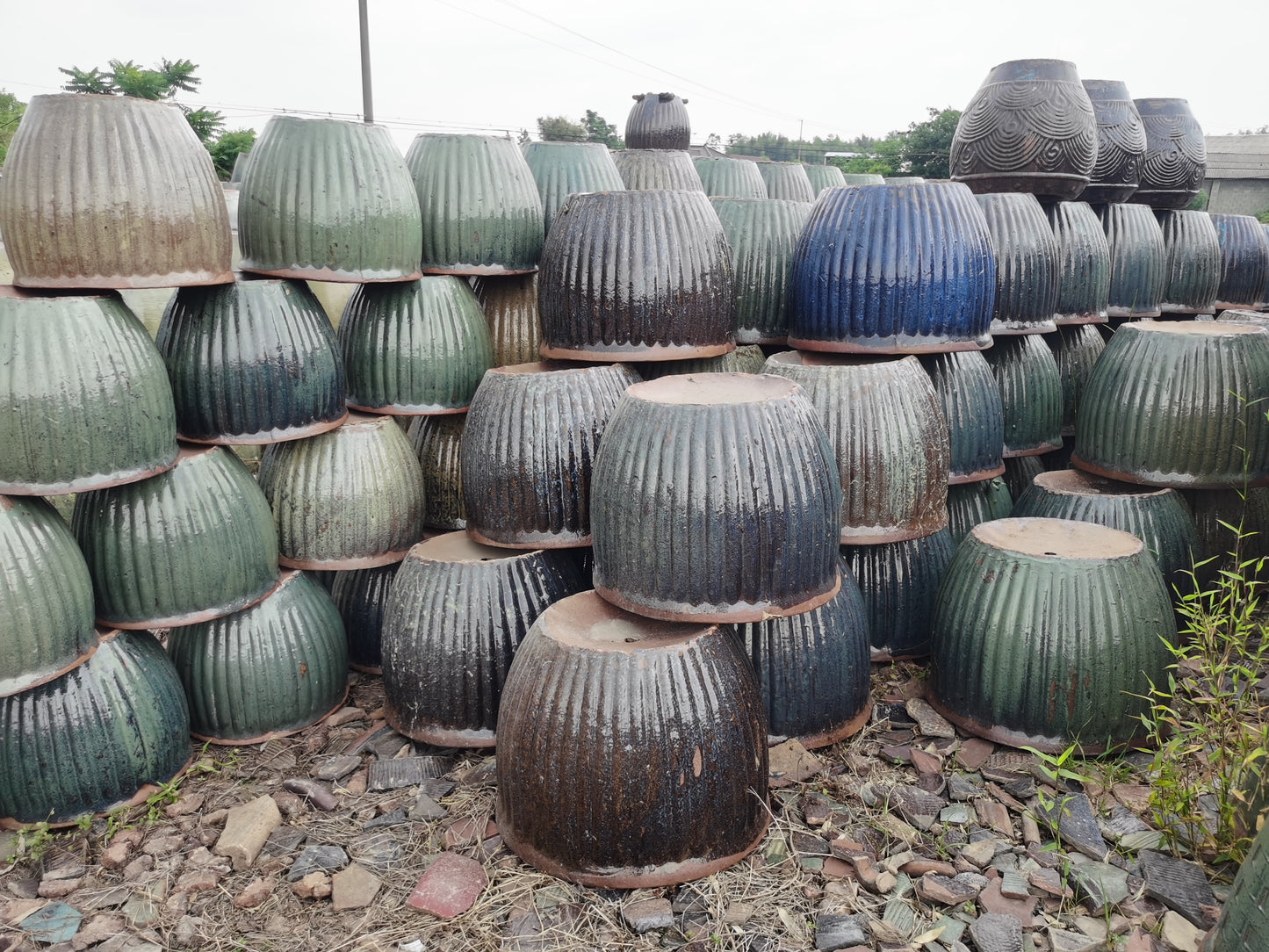3#Ceramic flower pots for outdoor planting in the courtyard of the garden community