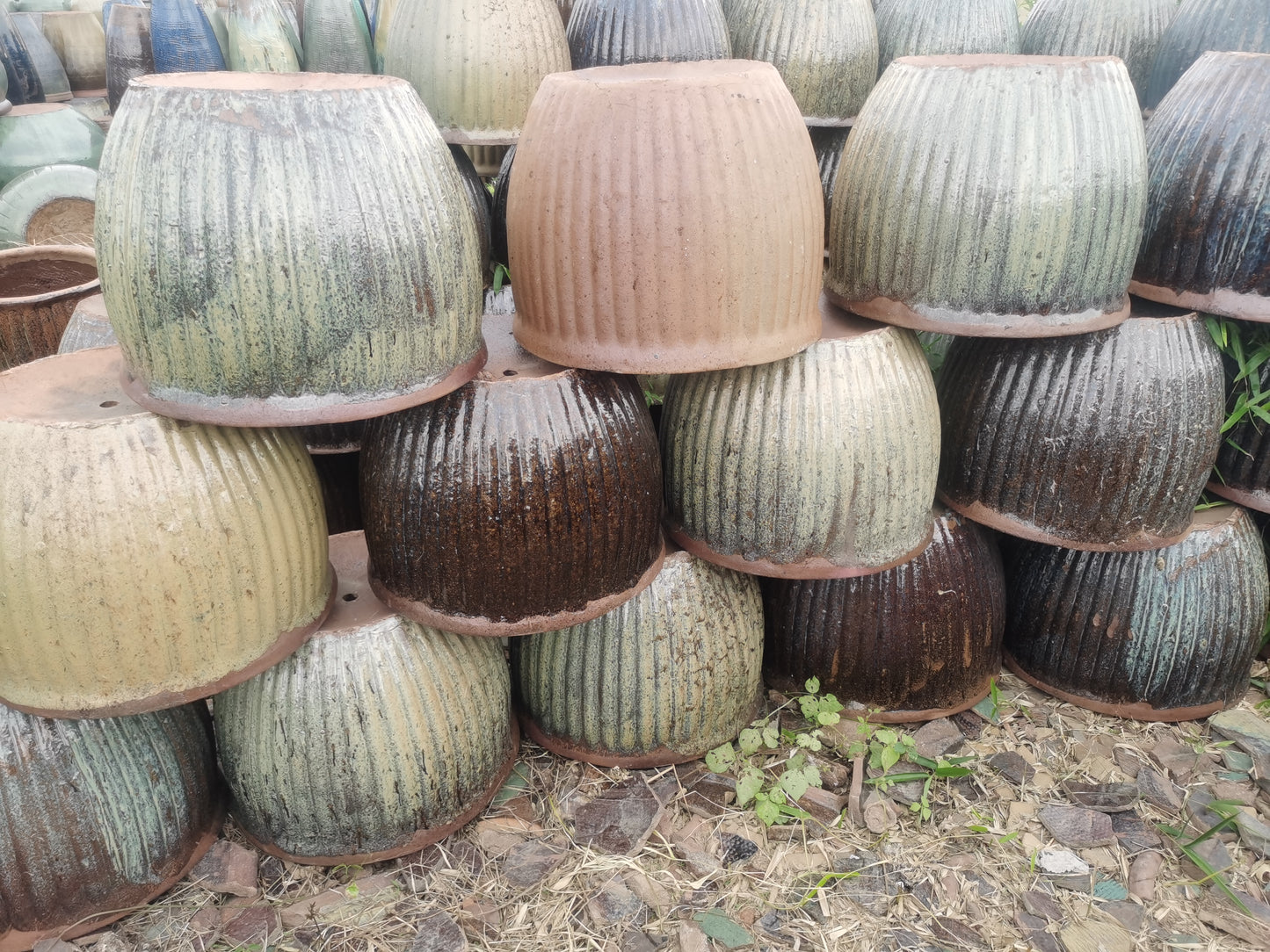 3#Ceramic flower pots for outdoor planting in the courtyard of the garden community