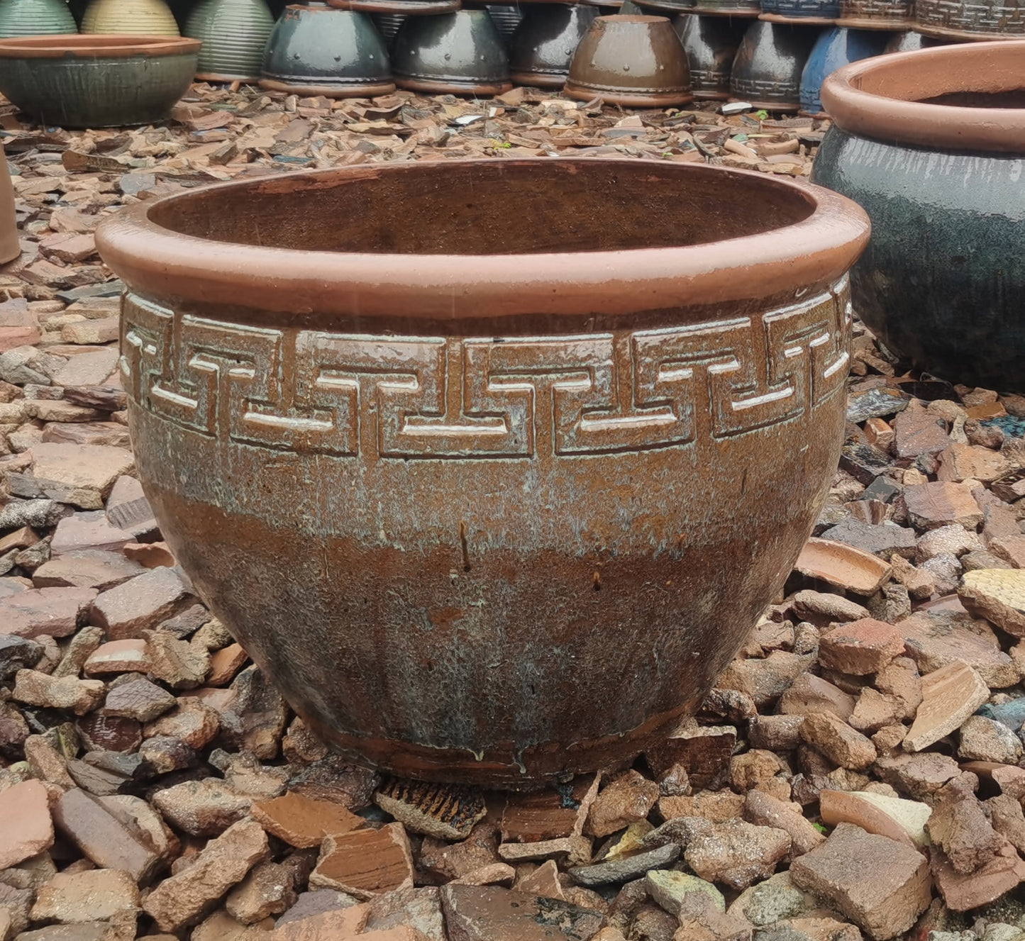 2#Garden courtyard landscaping decoration water tank planting flower pot fish tank