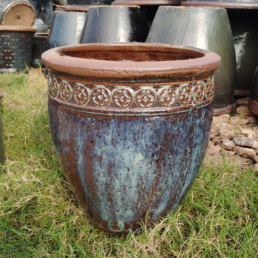 42#Copper coin flower pot/horticulture flower pot/Chinese copper coin flower pot