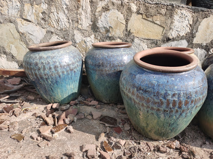 11#Smooth pottery pot/patterned pot belly altar/lattice decorative altar/hotel waterscape altar
