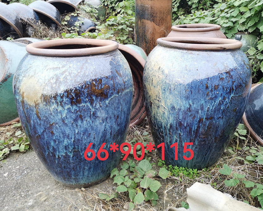 49#Large pottery altar/terracotta natural color pottery jar/hotel club decoration