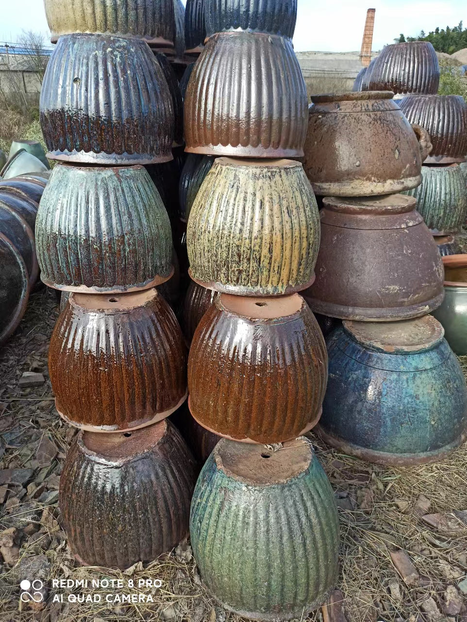 3#Ceramic flower pots for outdoor planting in the courtyard of the garden community